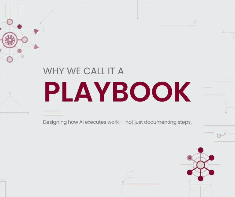 Why Is It Called an AI Playbook? How Leaders Use One Document to Let AI Run Operations