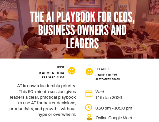 The AI Playbook for CEOs, Business Owners & Leaders Webinar
