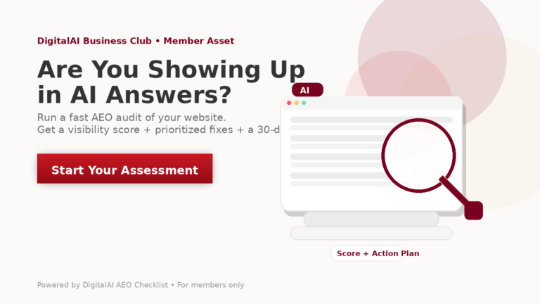 How to show up in AI Search Engine? Start your AEO Audit Assessment