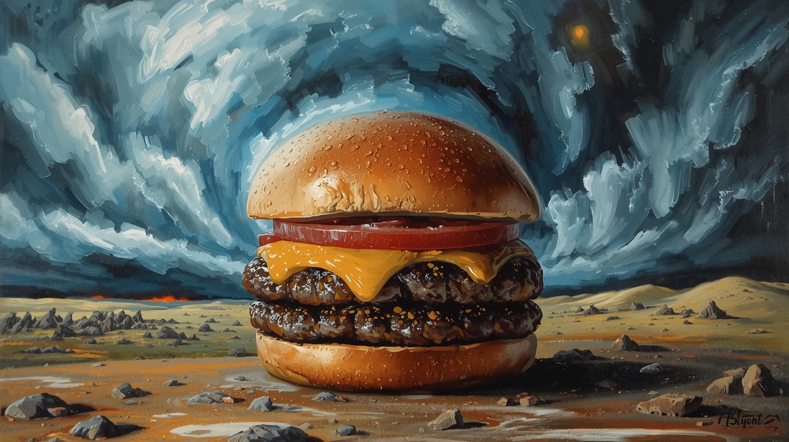 Structured AI image prompt with artistic style