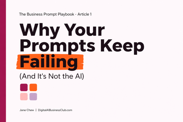 Why Your Prompts Keep Failing (And It’s Not the AI)