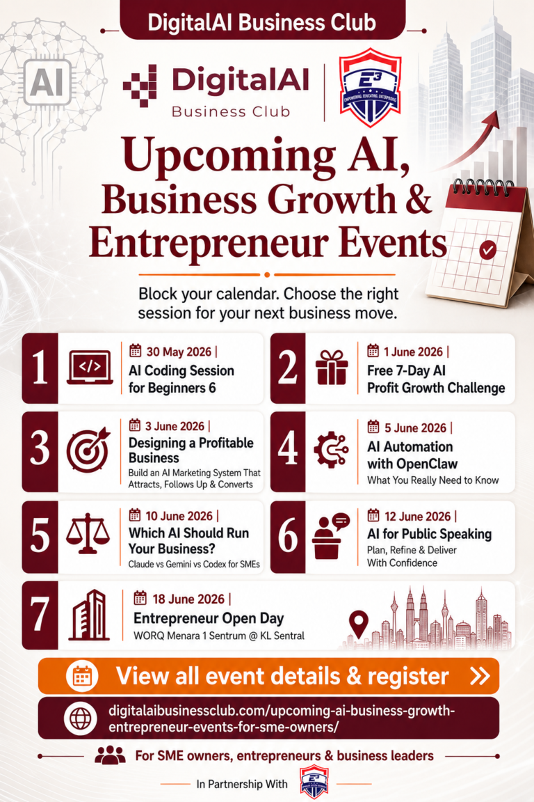 Upcoming AI, Business Growth & Entrepreneur Events for SME Owners