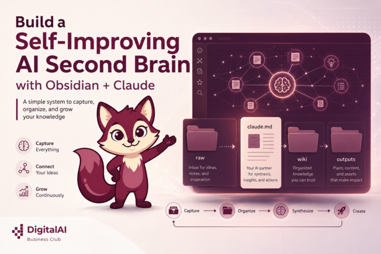 Build a Self-Improving AI Second Brain with Obsidian & Claude