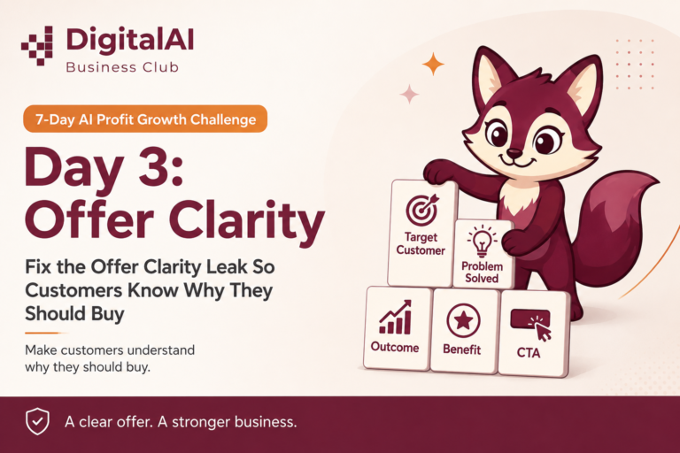 Day 3: Fix the Offer Clarity Leak So Customers Know Why They Should Buy