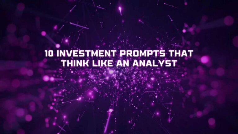 10 Powerful Investment Prompts With Claude