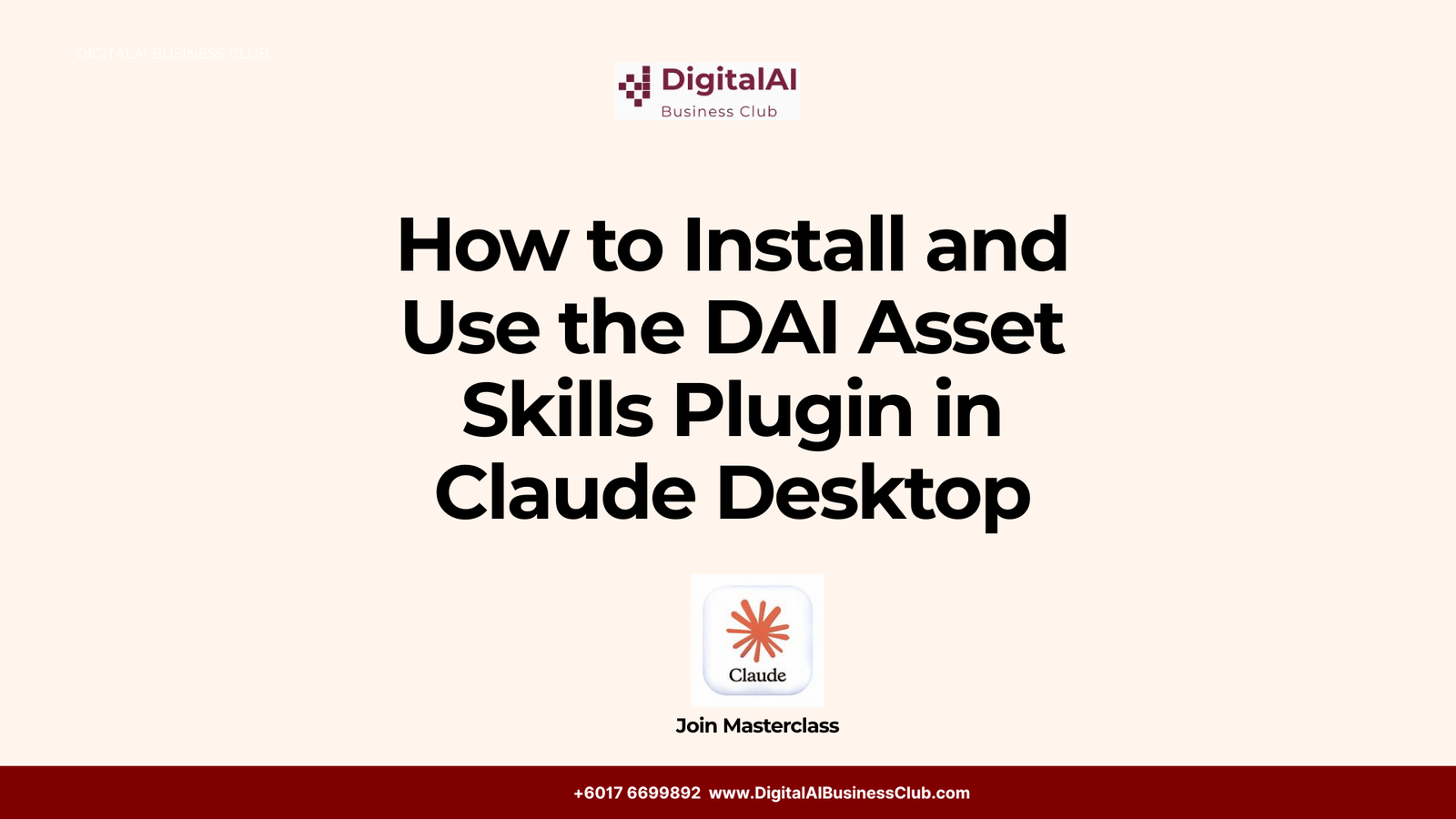 How to Install and Use the DAI Asset Skills Plugin in Claude Desktop