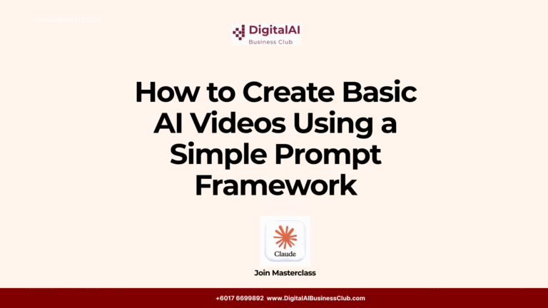 How to Create Basic AI Videos Using a Simple Prompt Framework