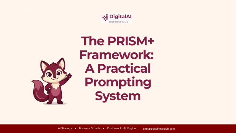 The PRISM+ Framework: A Practical Prompting System for Business Owners