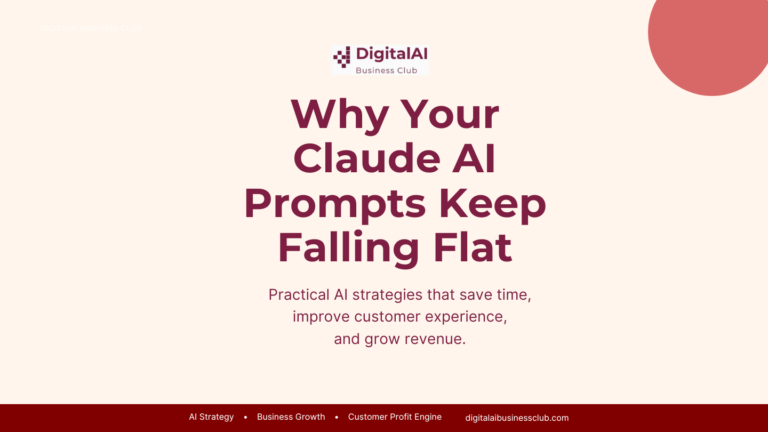 Why Your Claude AI Prompts Keep Falling Flat