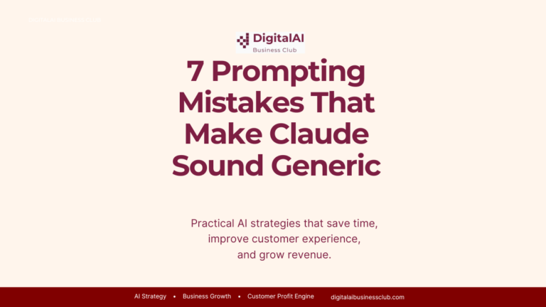7 Prompting Mistakes That Make Claude Sound Generic