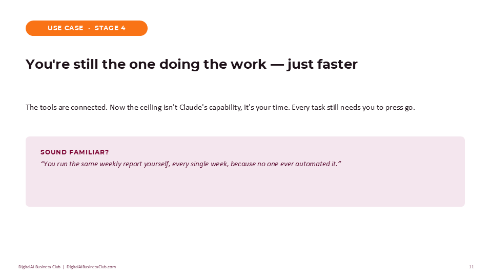A skill file opened only when needed, keeping every response fast and consistent