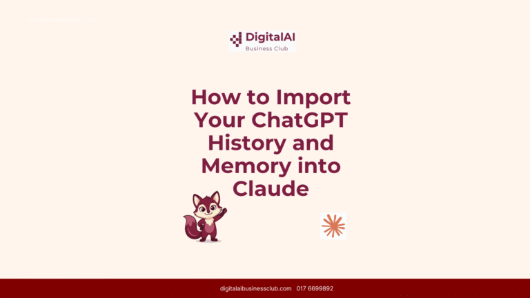 How to Import Your ChatGPT History and Memory into Claude