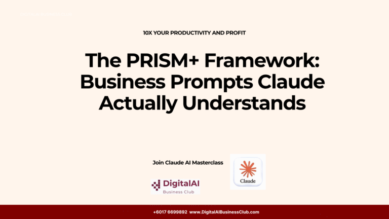 Claude L1: M1.3 The PRISM+ Framework: Business Prompts Claude Actually Understands