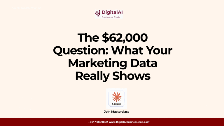 The $62,000 Question: What Your Marketing Data Really Shows
