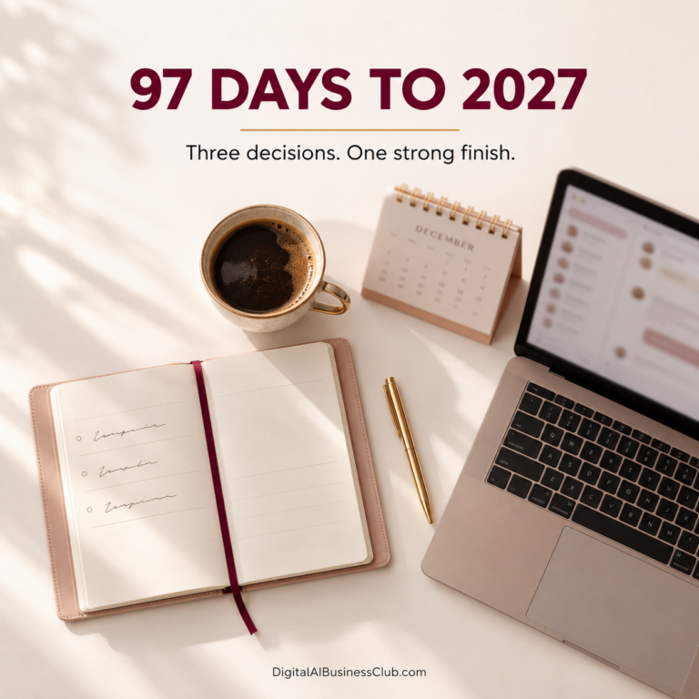 97 Days to 2027: Three Decisions to Finish 2026 Well
